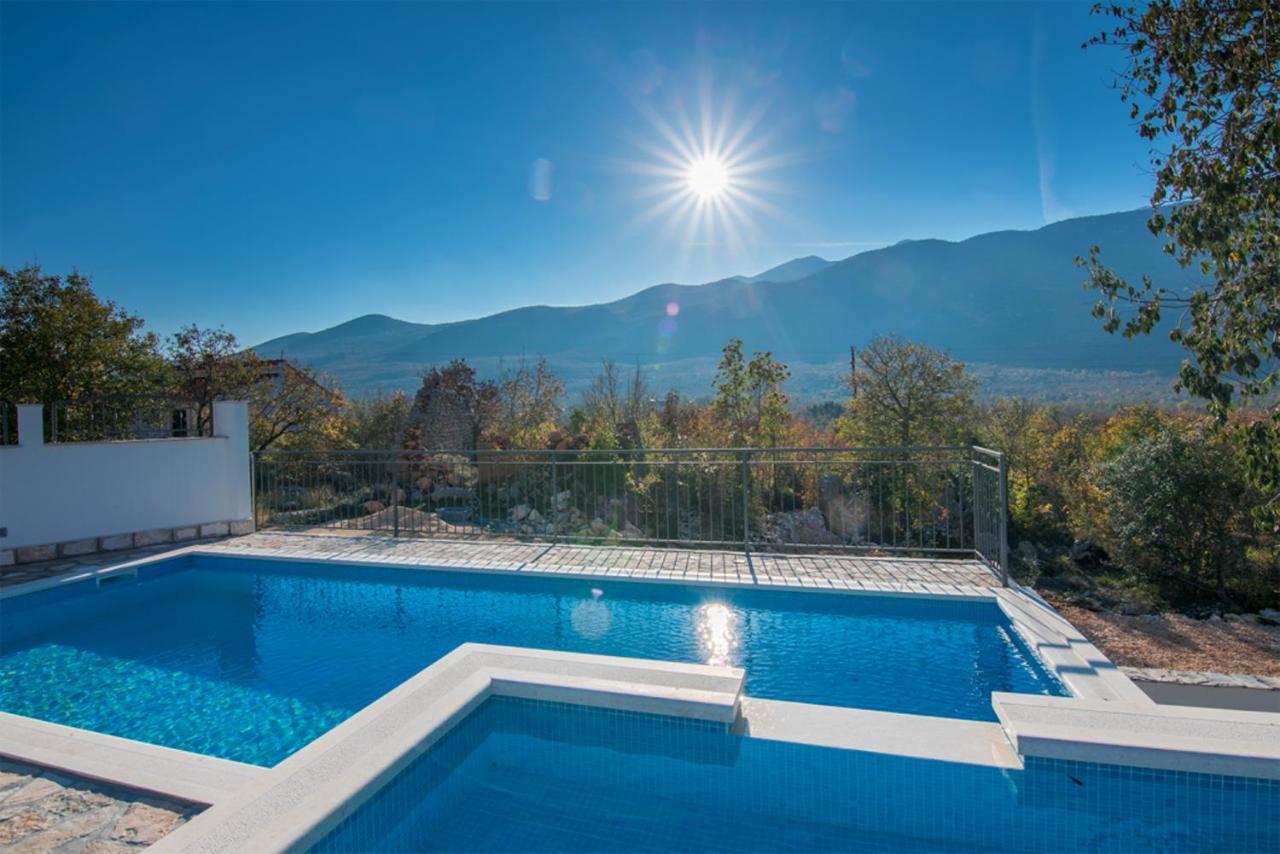 Donje RascaneDvori Stipanovi With Heated Pool And Jacuzzi别墅 外观 照片